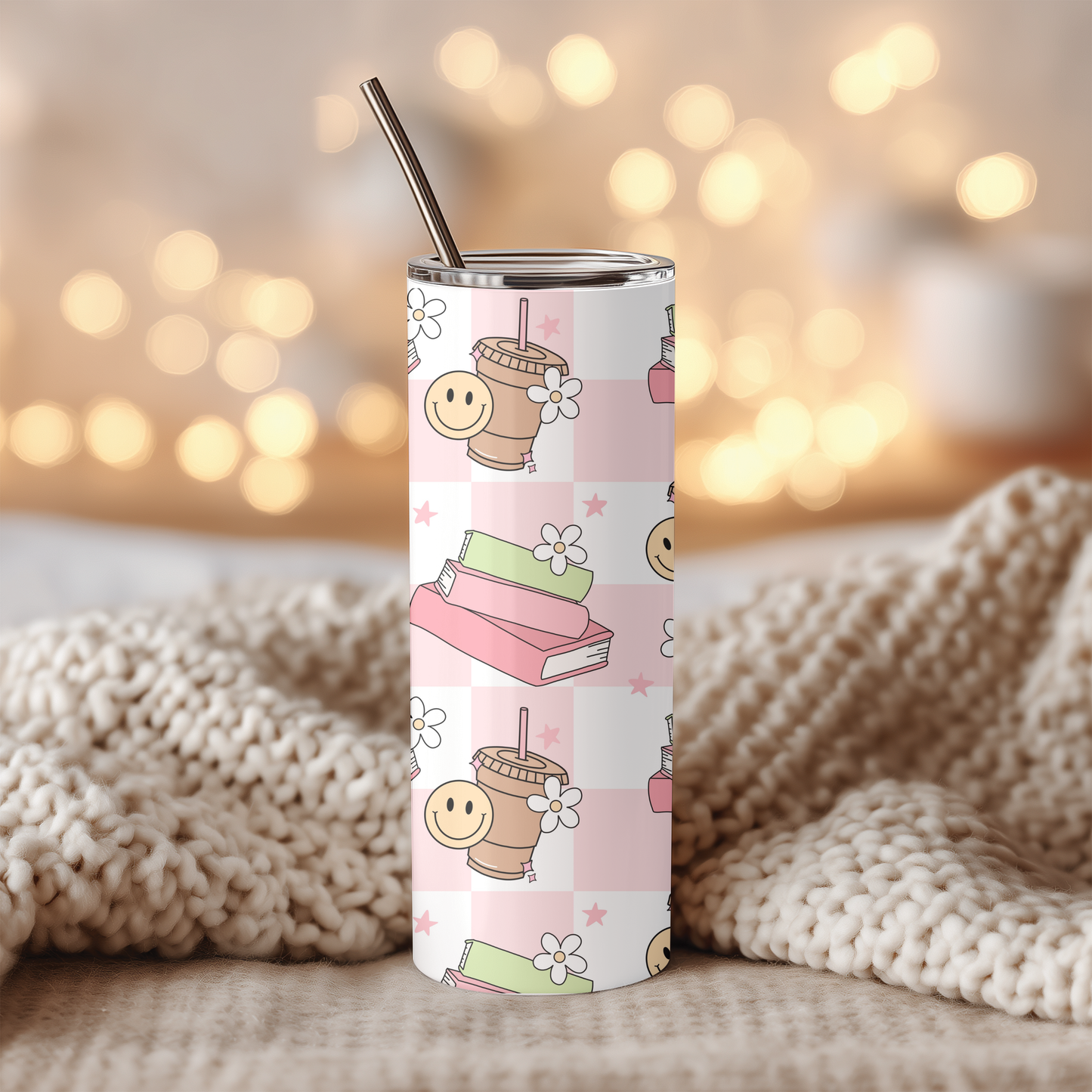 Books & Coffe 20oz Tumbler