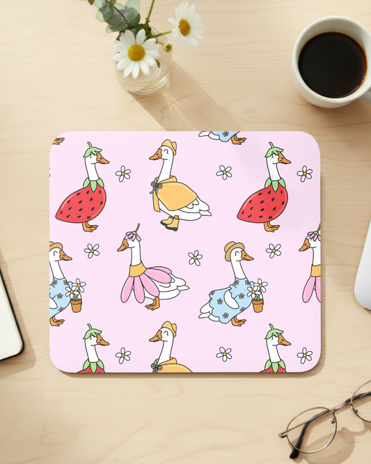 Spring Geese Mouse Pad